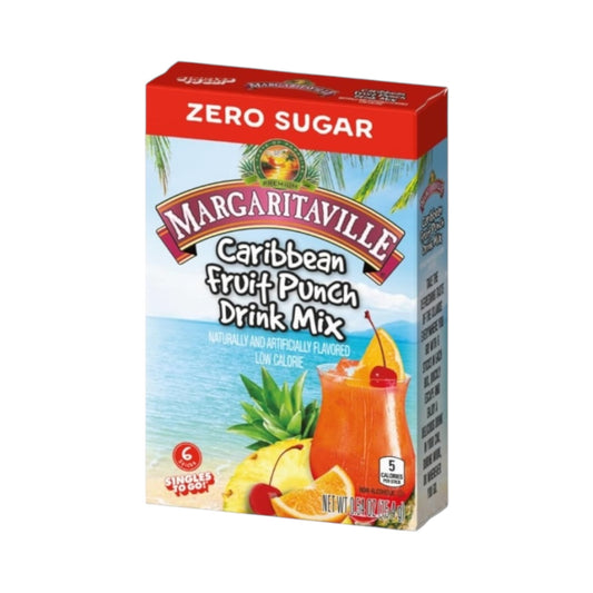 Margaritaville Singles To Go Caribbean Fruit Punch Drink Mix - 0.58oz (16.4g)