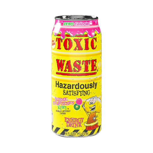 Toxic Waste Seismic Strawberry Kiwi Energy Drink - 16fl.Oz (473ml)