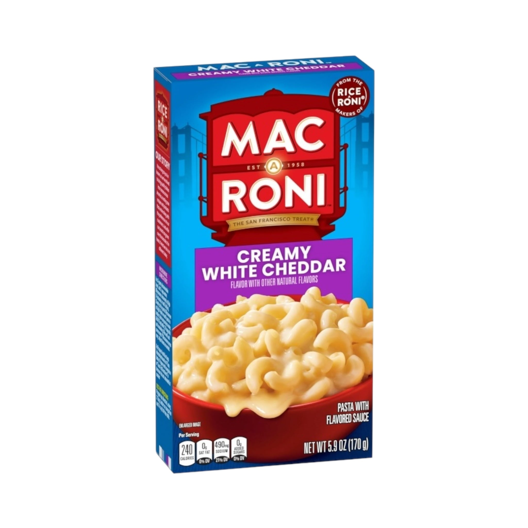 Mac-A-Roni Creamy White Cheddar - 5.9oz (170g) – USA Bites