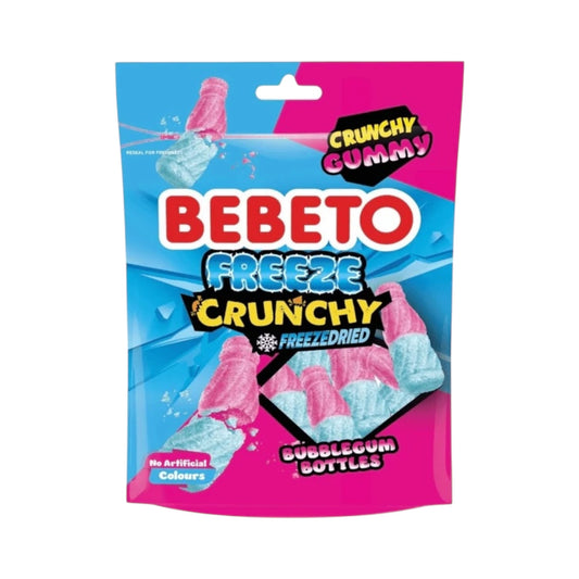 Bebeto Freeze Crunchy Bubblegum Bottles - 35g