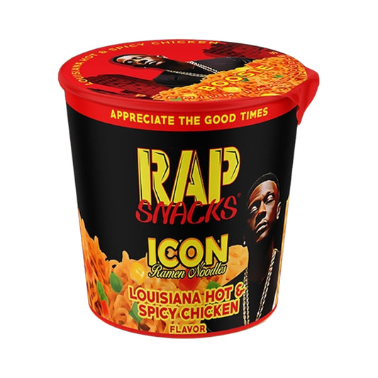 Rap Snacks Icon - Hot & Spicy Chicken Ramen Noodles (Lil Boosie) - 2.25oz (64g)