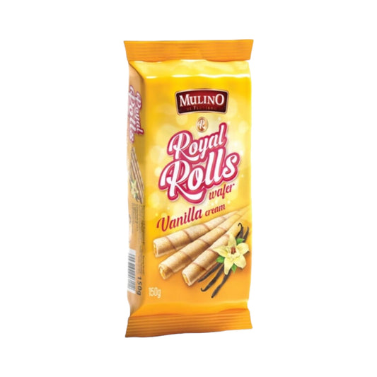 Mulino Royal Wafer Rolls Vanilla Cream - 150g