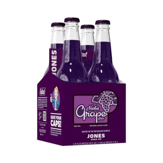 Jones Soda - Special Release Nuka Grape Cola - 12fl.Oz (355ml) - 4-Pack
