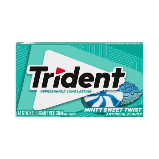 Trident Minty Sweet Twist Gum - 14pc