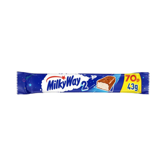 Milky Way Twin Chocolate Bars - 43g (PMP 70p)