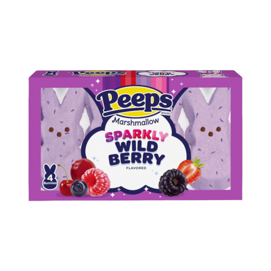 Peeps Sparkly Wild Berry Marshmallow Bunnies 4PK - 1.5oz (42g)