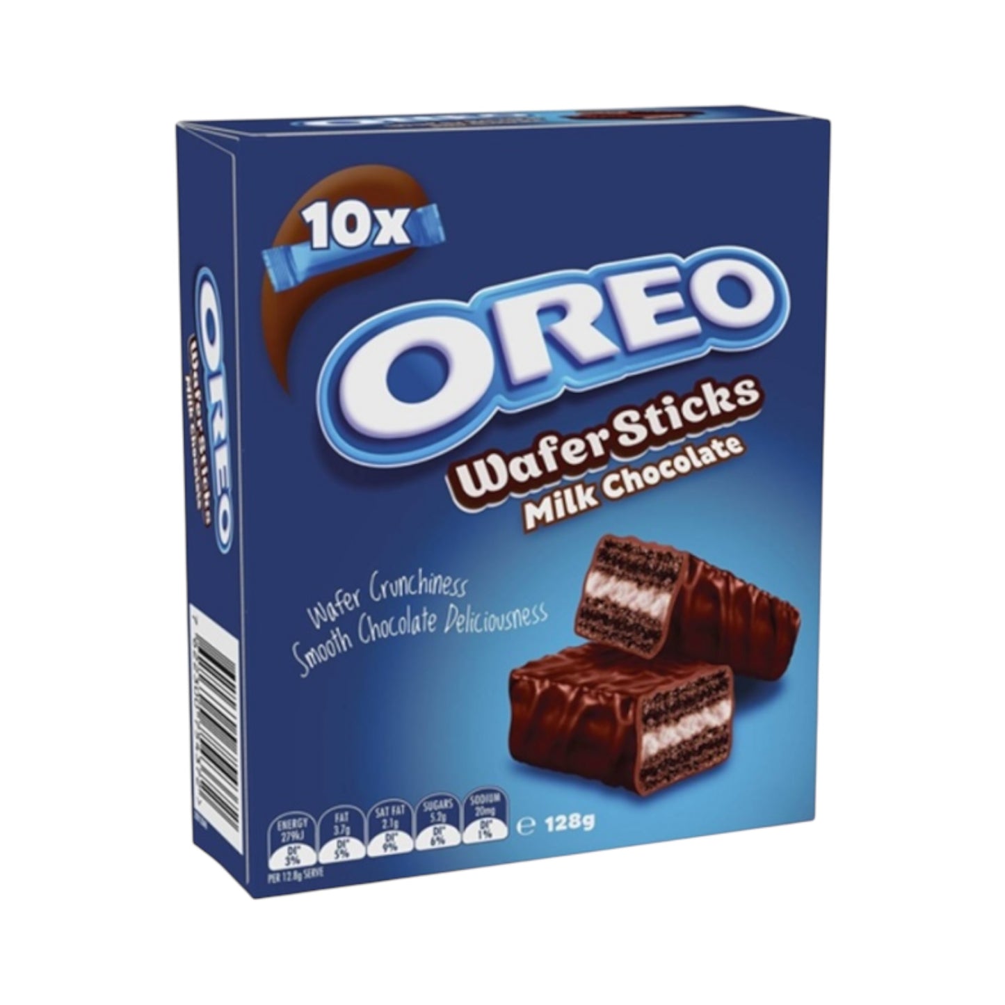 Oreo Milk Chocolate Wafer Stick 10-Pack - 128g [Australian]