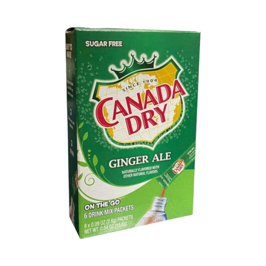 Canada Dry On To Go Ginger Ale Drink Mix - 6 Pack - 0.54oz (15.6g)
