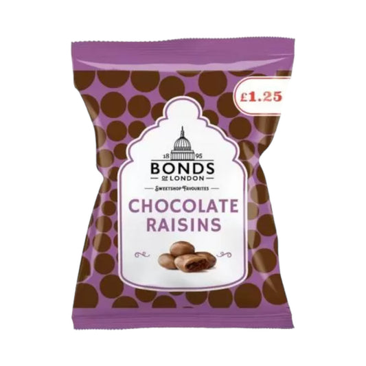 Bonds Chocolate Raisins Bags - 100g (PMP £1.25)