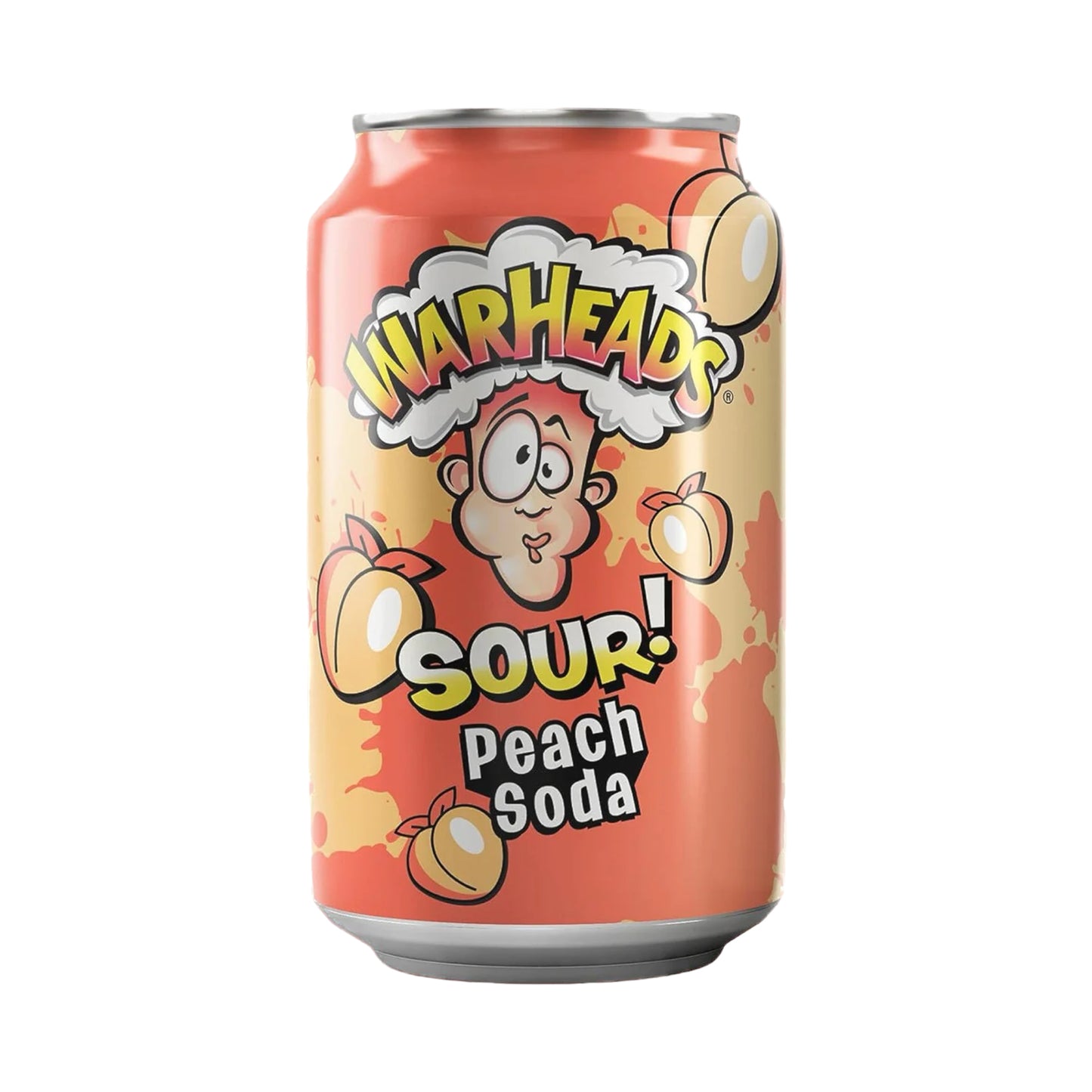 Warheads SOUR! Peach Soda - 12oz (355ml)