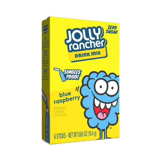 Jolly Rancher Singles To Go Drink Mix - Blue Raspberry Zero Sugar - 0.65oz (18.4g)