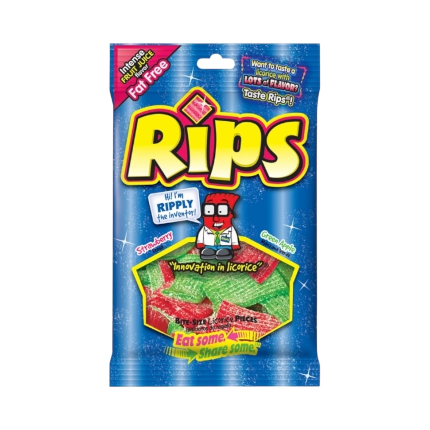 Rips Mix Sour Strawberry & Green Apple Candy - 5.5oz (155g)