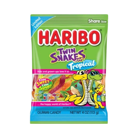 Haribo Twin Snakes Tropical - 4oz (113g)
