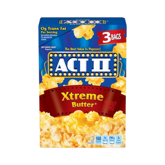 Act II Popcorn Xtreme Butter 3pk - 2.75oz (78g)