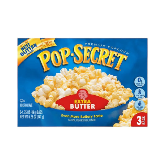 Pop Secret Movie Theater Extra Butter Popcorn 3pk - 5.25oz (147g)