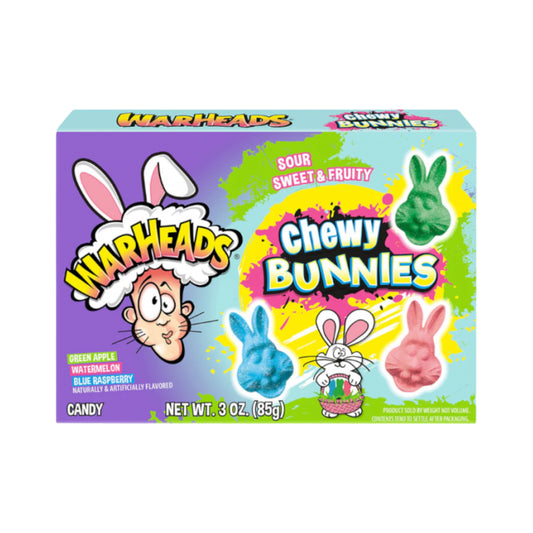 Warheads Easter Chewy Bunnies - 3oz (85g) - Theatre Box