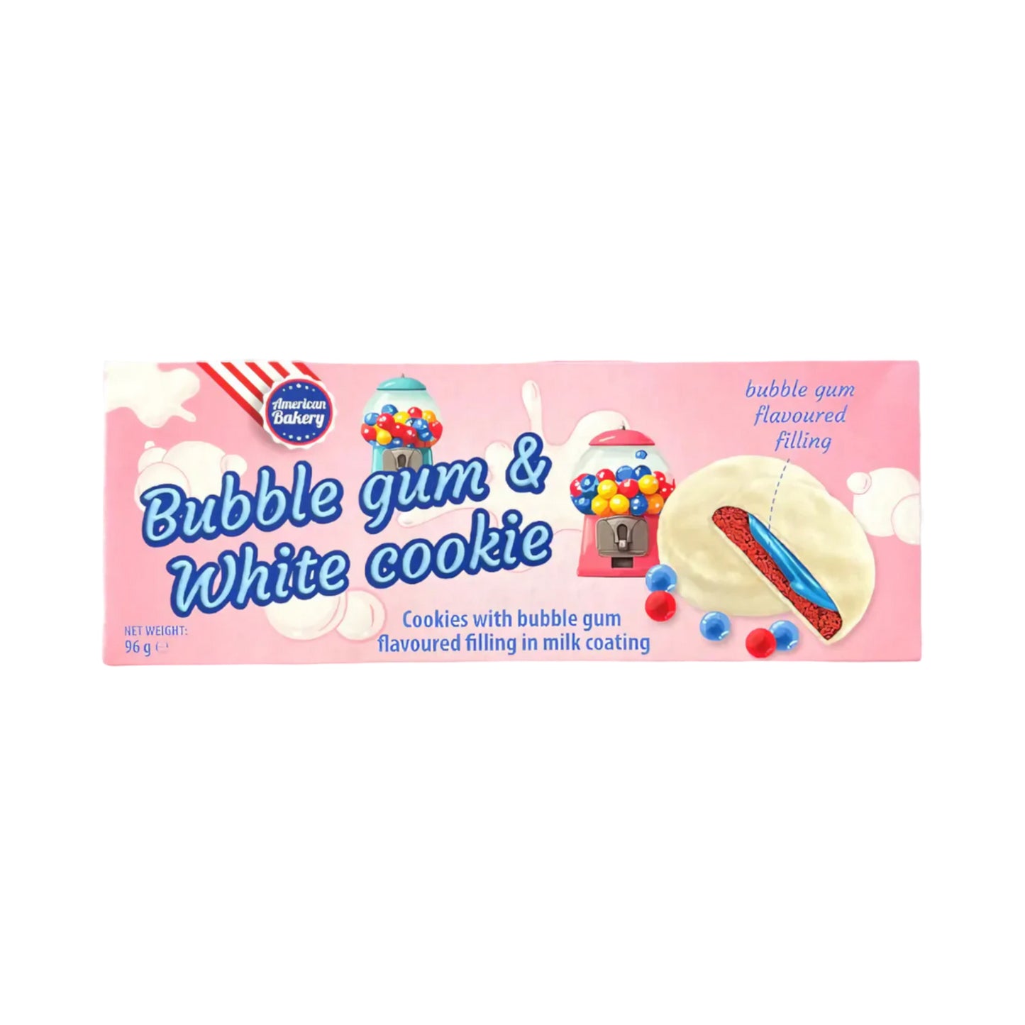 American Bakery Bubble Gum & White Cookie - 96g