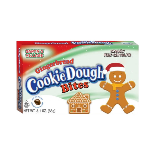 Santa's Village Xmas Gingerbread Cookie Dough Bites - 3.1oz (88g) - Theatre Box