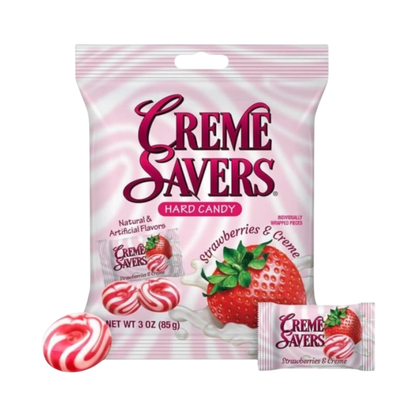 Creme Savers Hard Candy Strawberries & Cream - 3oz (85g)