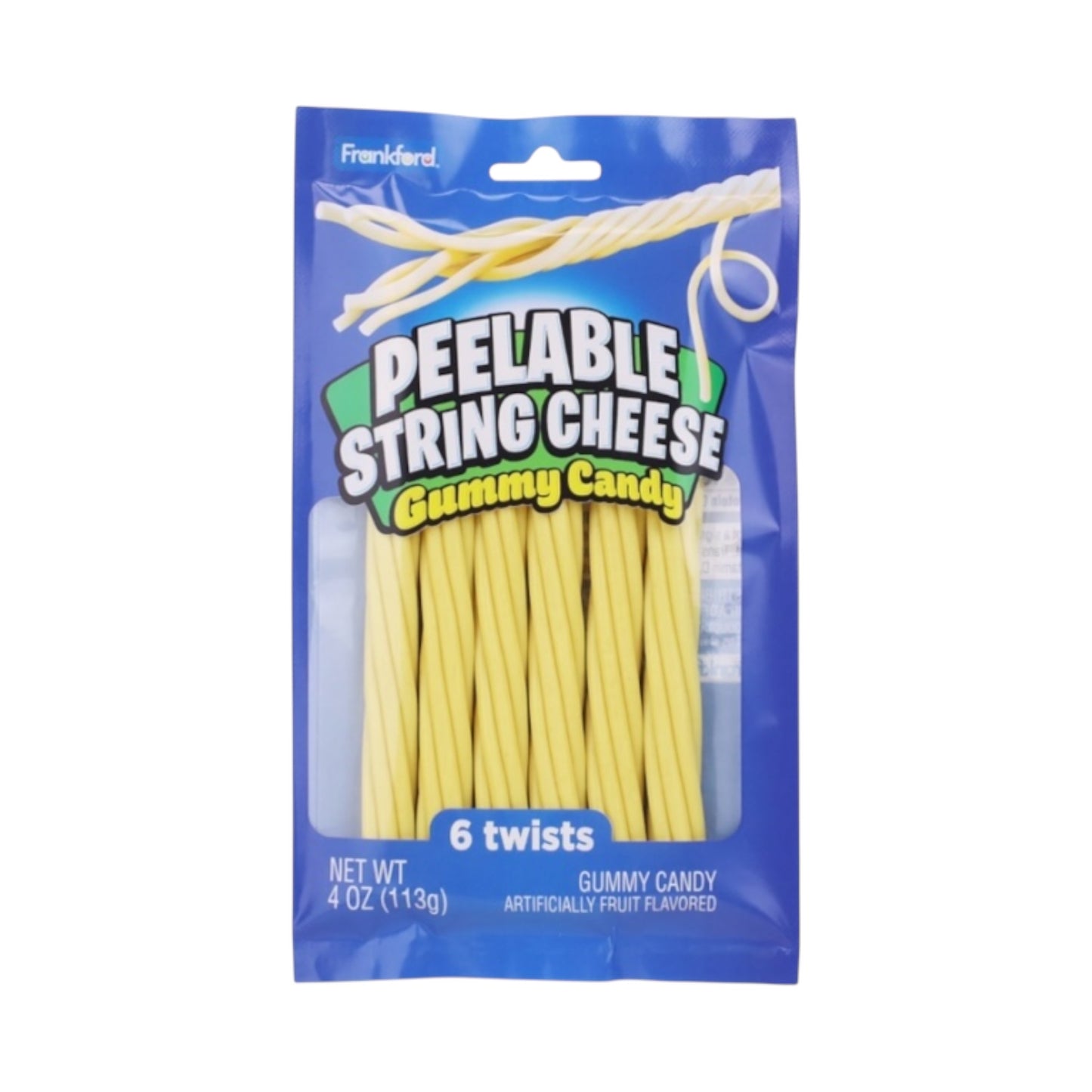Frankford Peelable String Cheese Gummy Candy - 4oz (113g)