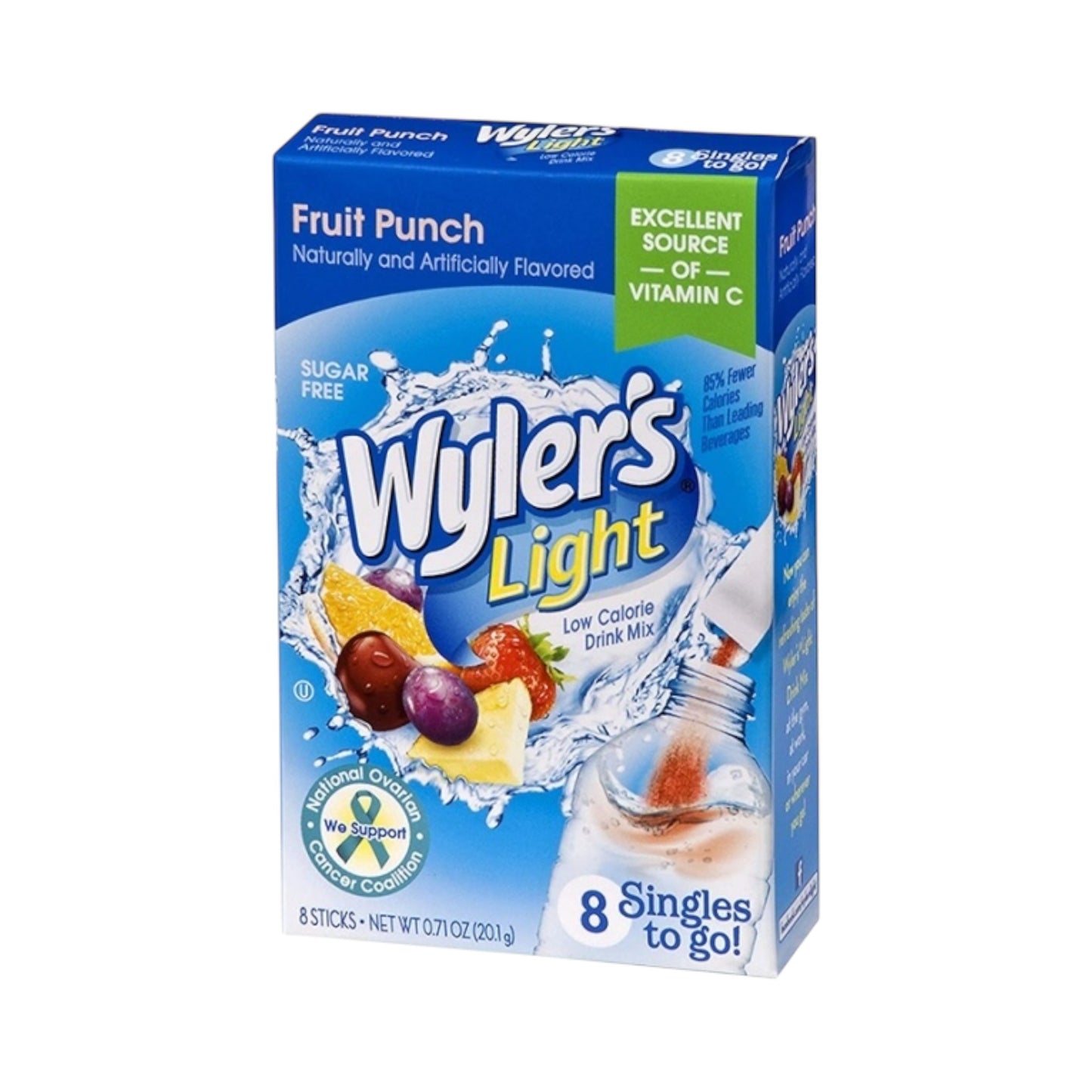 Wyler's Light Singles To Go Fruit Punch 8-Pack - 0.71oz (20.1g)