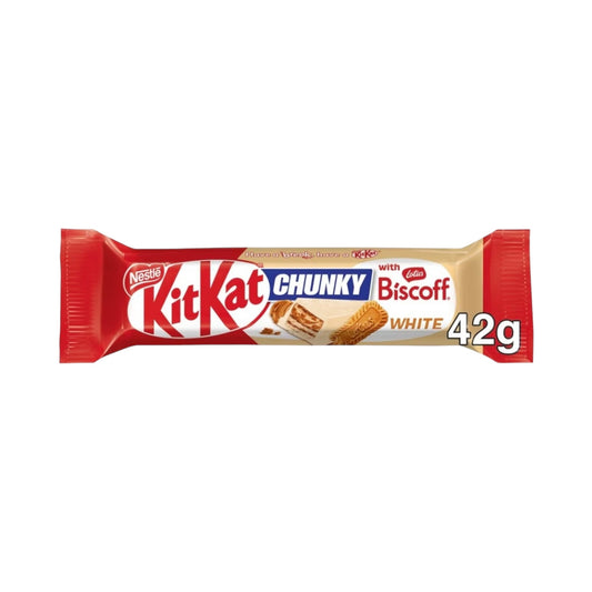 Kit Kat Chunky Biscoff White Chocolate Bar - 42g