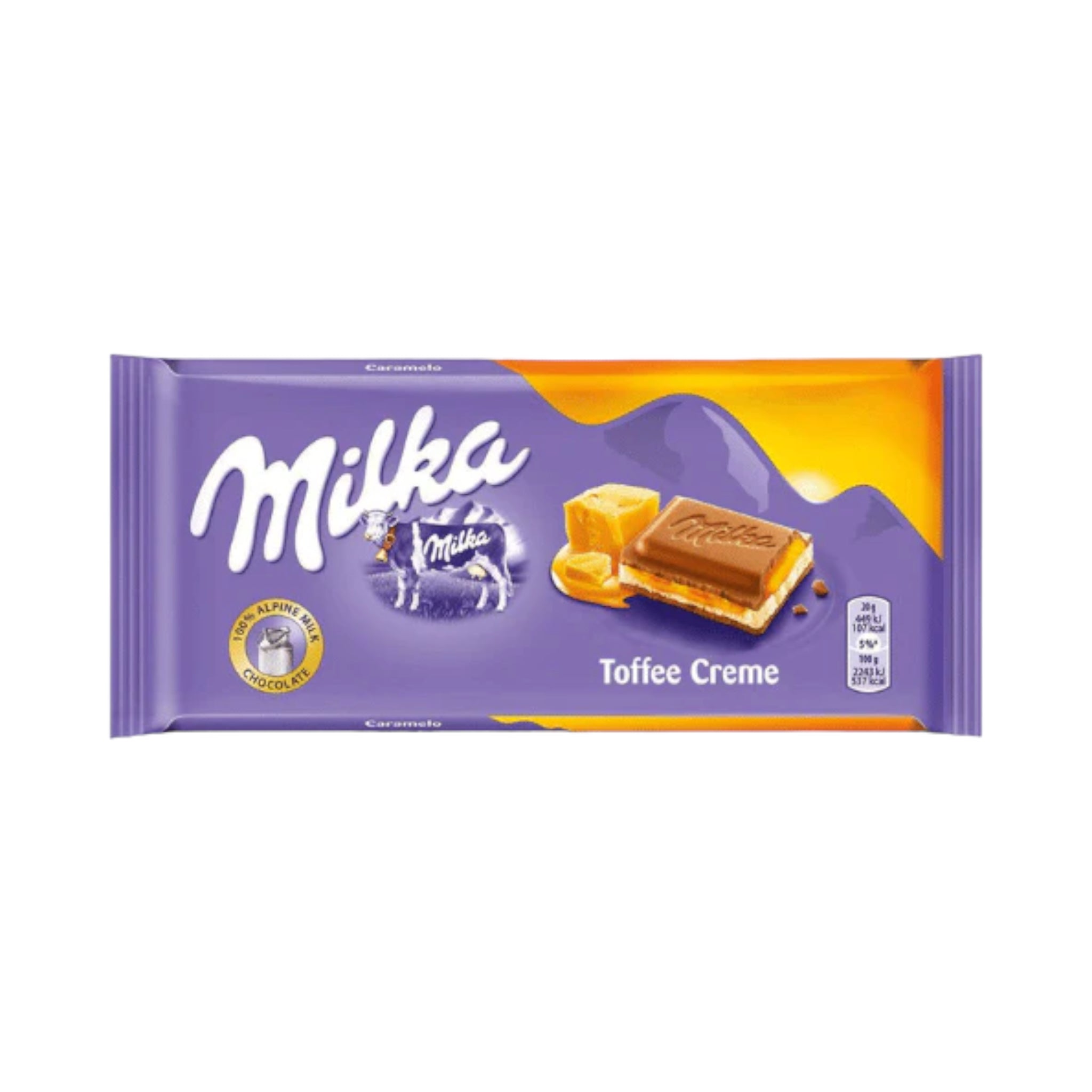 Milka Toffee Cream Milk Chocolate Bar - 100g – USA Bites