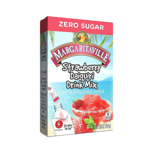 Margaritaville Singles To Go Strawberry Daiquiri Drink Mix - 0.65oz (18.4g)