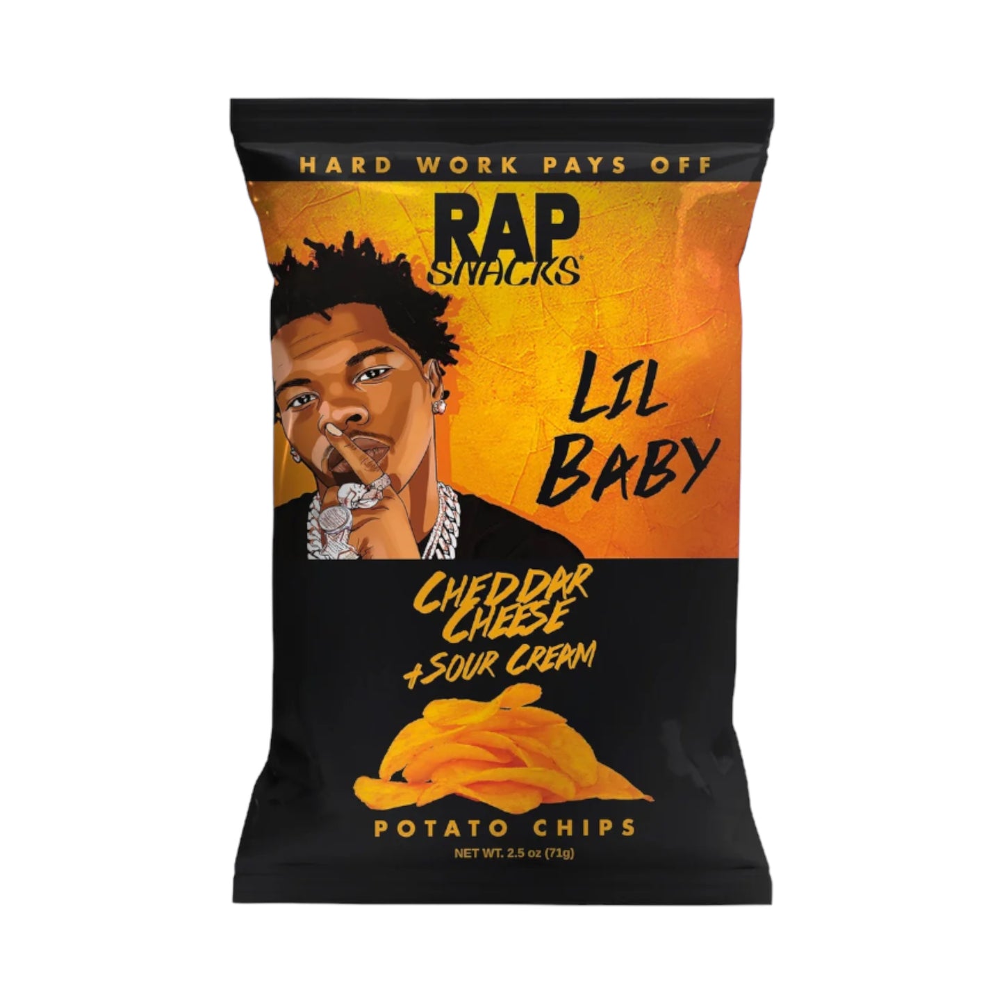 Rap Snacks Lil Baby Cheddar Cheese with Sour Cream - 2.5oz (71g)