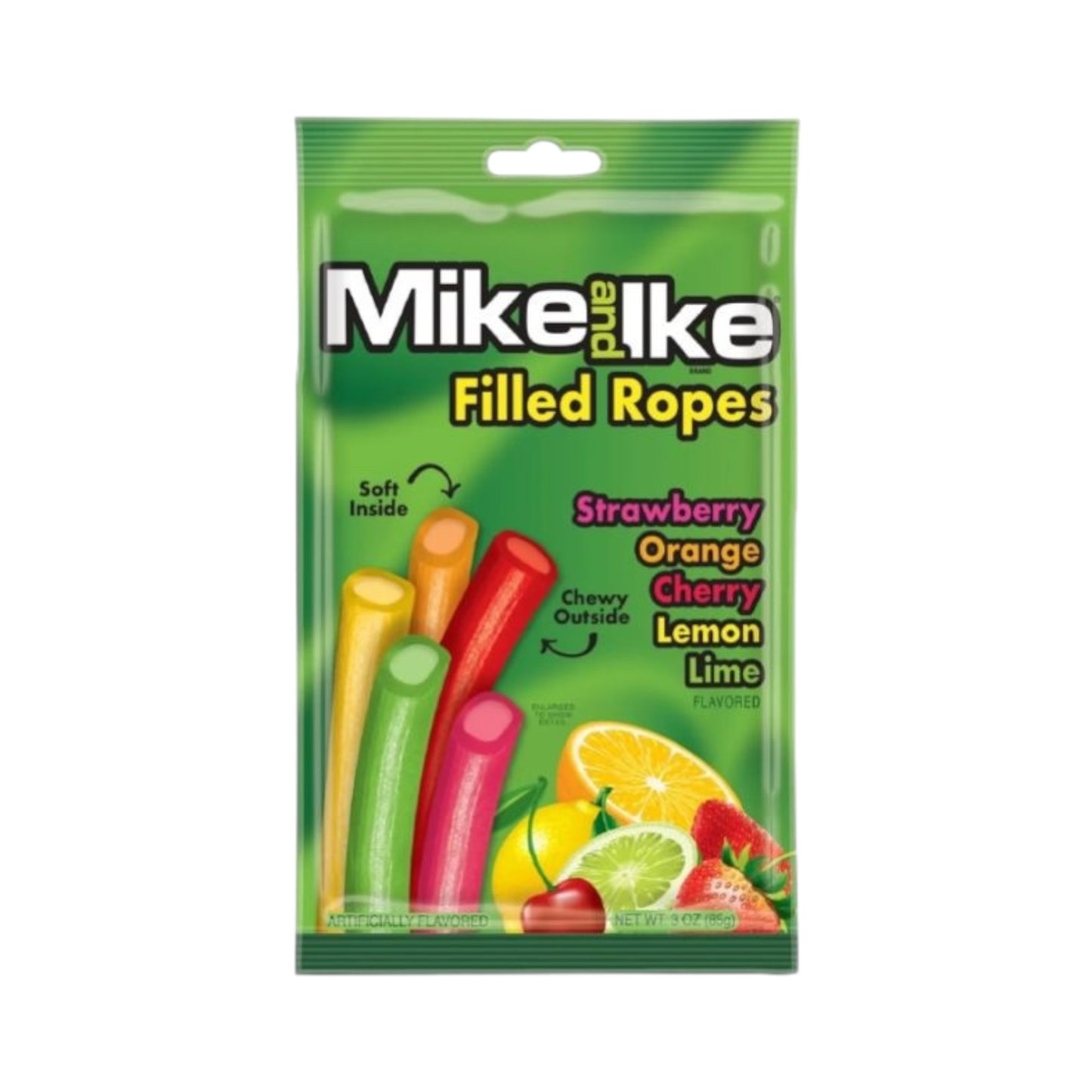 Mike And Ike Filled Ropes - 3oz (85g)