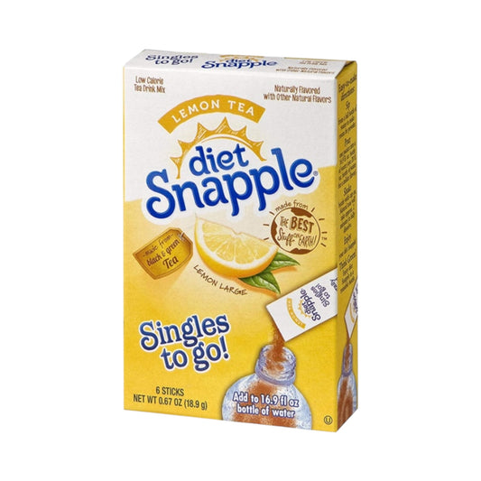 Diet Snapple Singles To Go! Lemon Tea 6-Pack - 0.67oz (18.9g)
