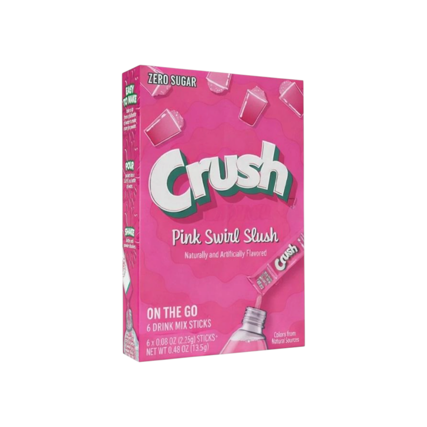 Crush - Singles To Go Pink Swirl Slush 0.48oz (13.5g)