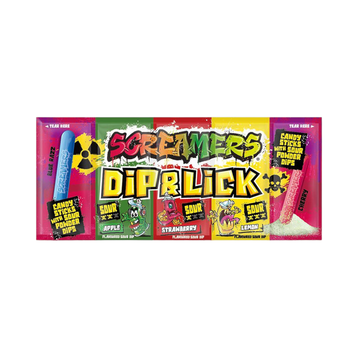x 1 Pack Zed Candy Screamers Dip & Lick 40g