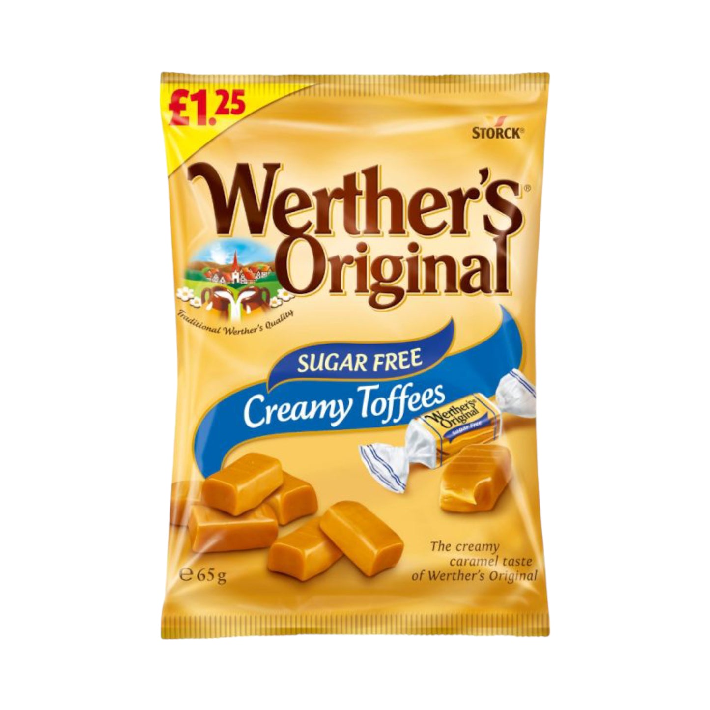 Werther's Original Sugar Free Creamy Toffees - 65g (£1.25 PMP)