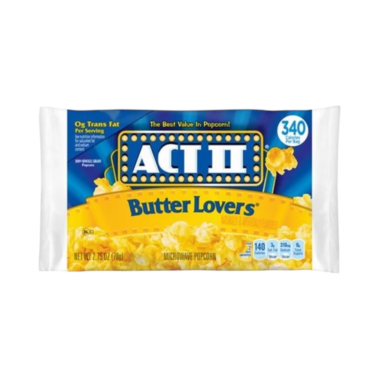 Act II Butter Lovers Popcorn - 2.75oz (78g)