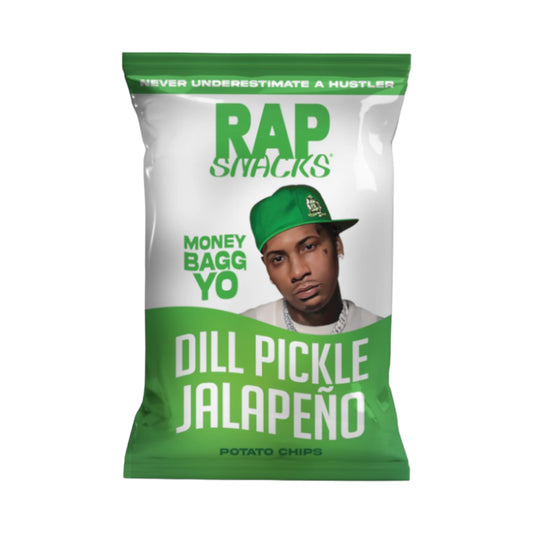 Rap Snacks Money Bagg Yo Jalapeno Dill Pickle - 2.5oz (71g) **BBD 26/04/2024**