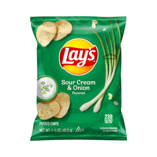 Lay's Sour Cream & Onion Potato Chips - 1.5oz (42.5g)