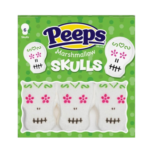 Peeps Halloween Marshmallow Skulls 6PK - 3oz (85g)