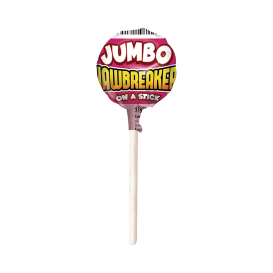 Zed Jumbo Strawberry Jawbreaker Pop - 33g
