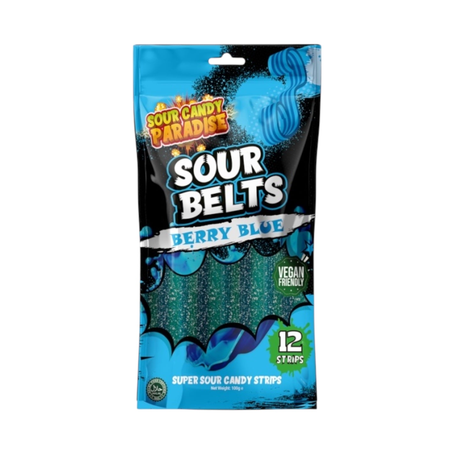 Sour Belts Berry Blue - 100g