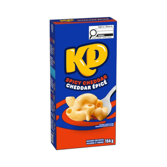 KD Kraft Dinner Spicy Cheddar Macaroni and Cheese - 156g [Canadian]