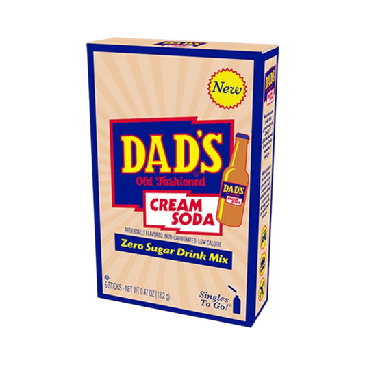Dad's Old Fashioned Cream Soda Zero Sugar Drink Mix Singles To Go - 0.53oz (15g)