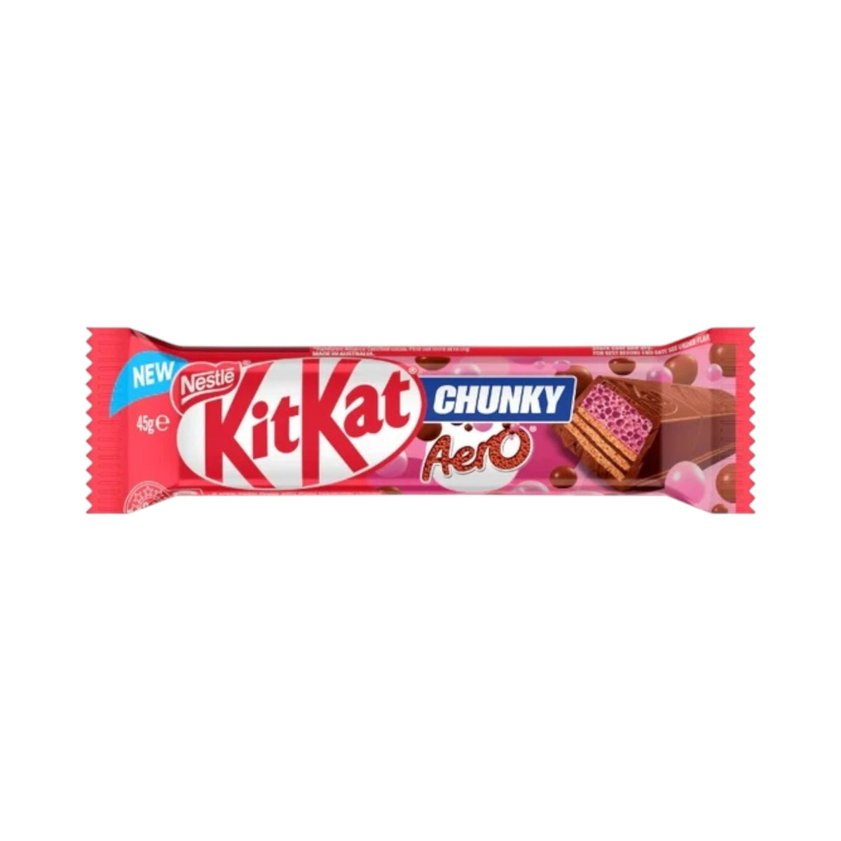 Nestle Kit Kat Chunky Aero Strawberry - 45g [Australian]