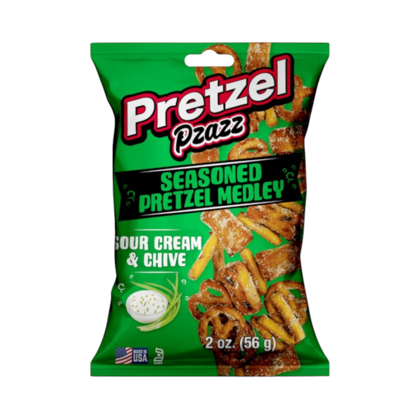 Pretzel Pzazz Sour Cream & Chive - 2oz (57g)