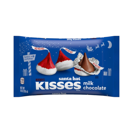 Hershey's Milk Chocolate Santa Hat Kisses - 9oz (255g)