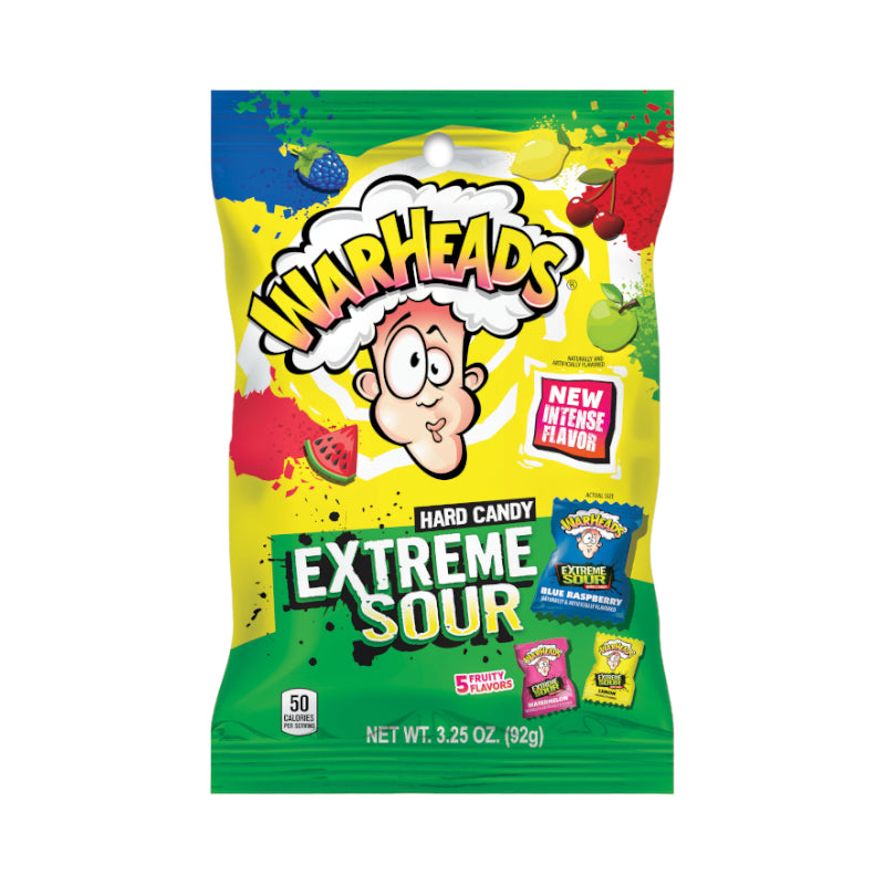 Warheads Extreme Sour Hard Candy 3.25oz (92g)