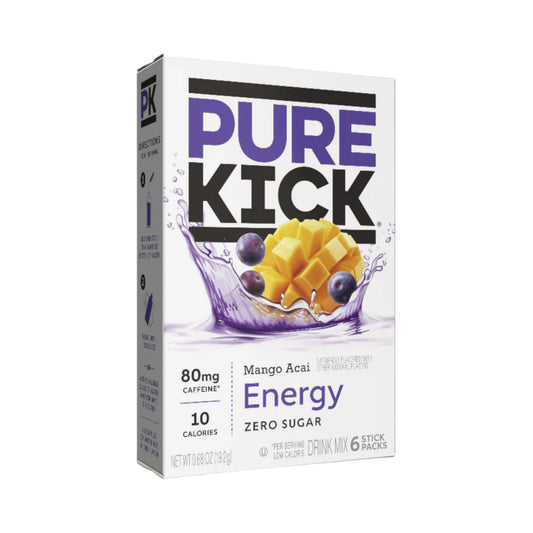 Pure Kick Energy Drink Mix 6 Pack - Mango Acai - 0.68oz (19.2g)