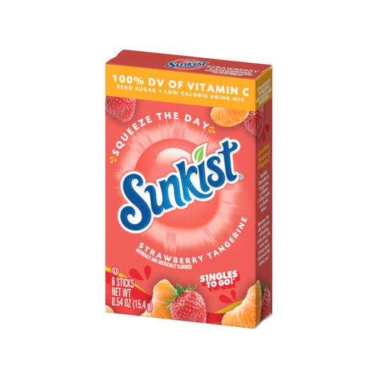 Sunkist Strawberry Tangerine Vitamin C Singles To Go - 0.53oz (15g)