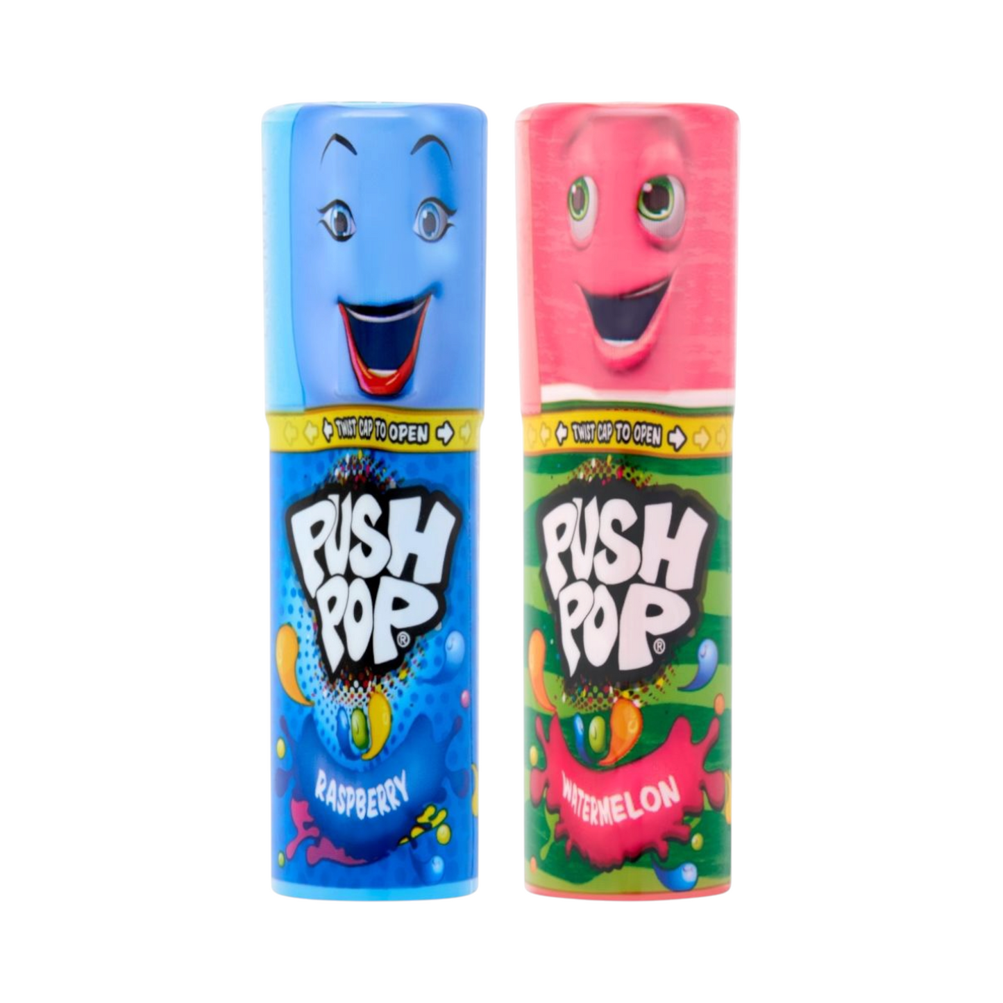 Bazooka Push Pop Blue Raspberry or Watermelon - 15g