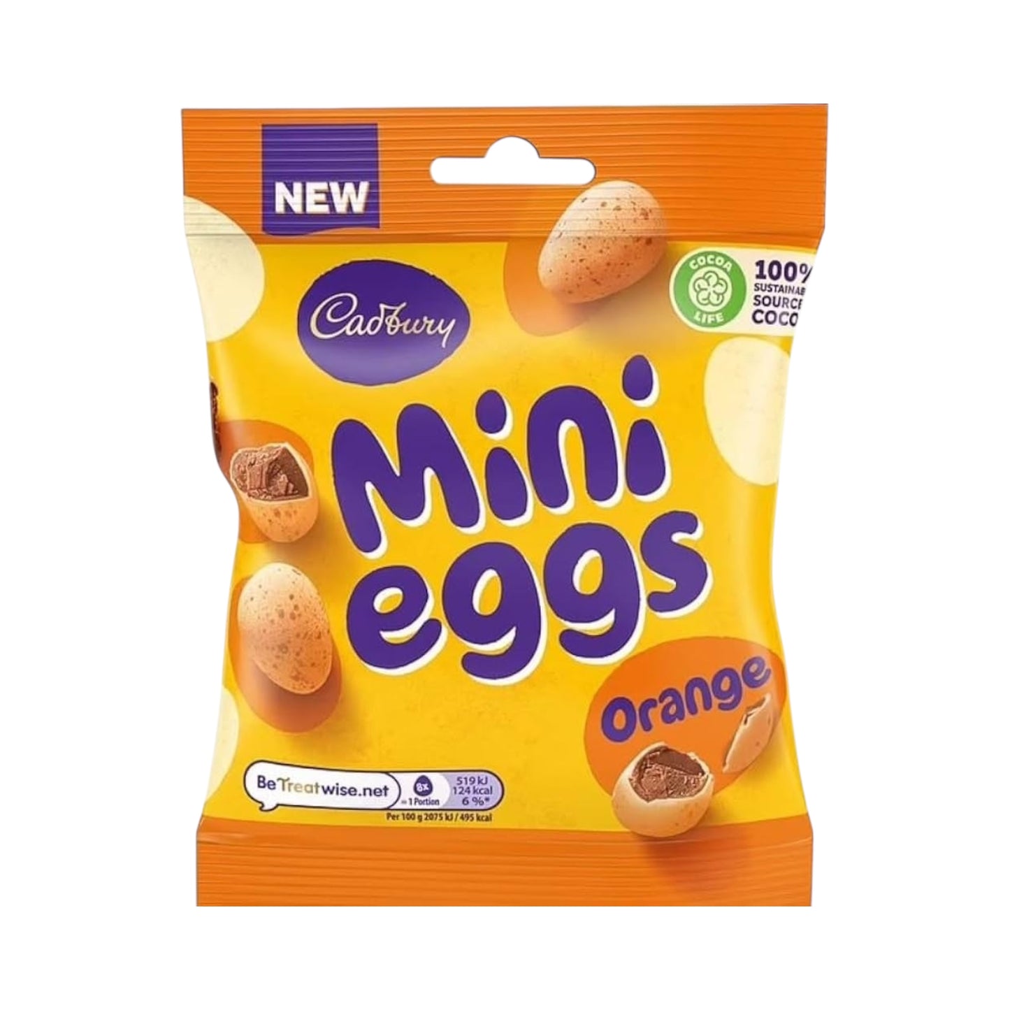Cadbury Orange Mini Eggs Bag - 80g